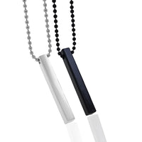 Minimalist Vertical Bar Necklace - Unisex