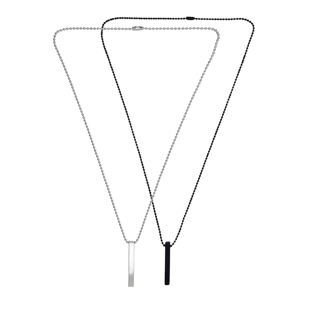 Minimalist Vertical Bar Necklace - Unisex