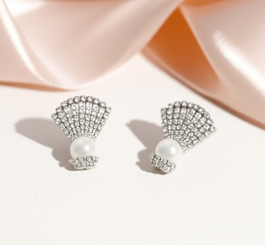 Celeste Shell Sparkle Earrings
