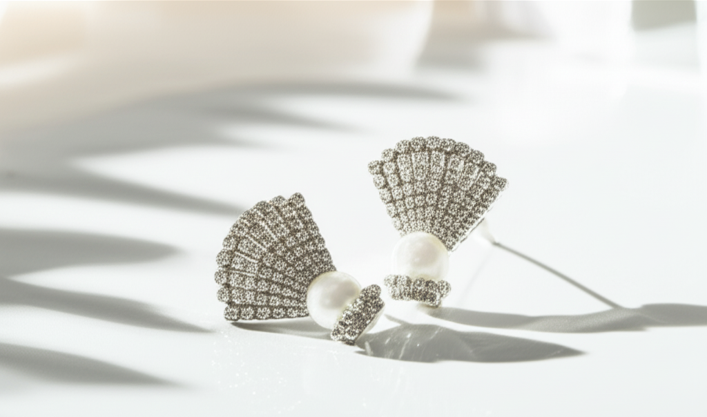 Celeste Shell Sparkle Earrings