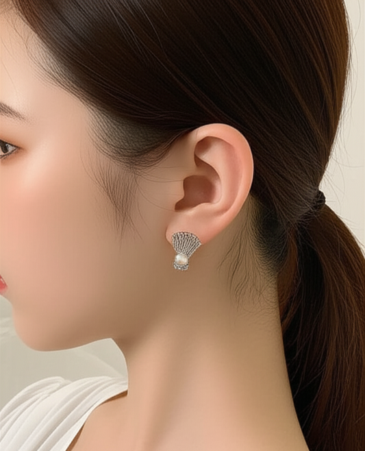 Celeste Shell Sparkle Earrings