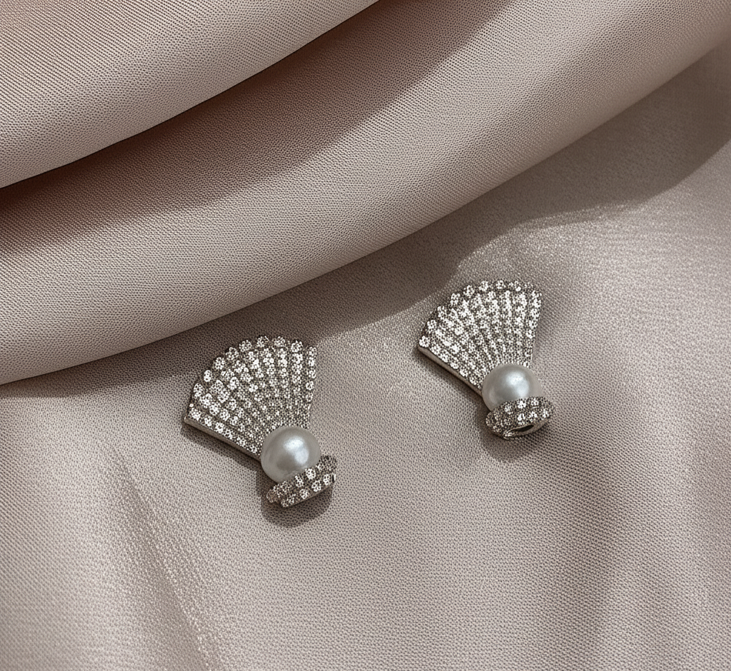 Celeste Shell Sparkle Earrings