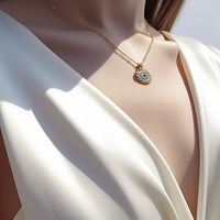 Evil Eye Sleek Necklace