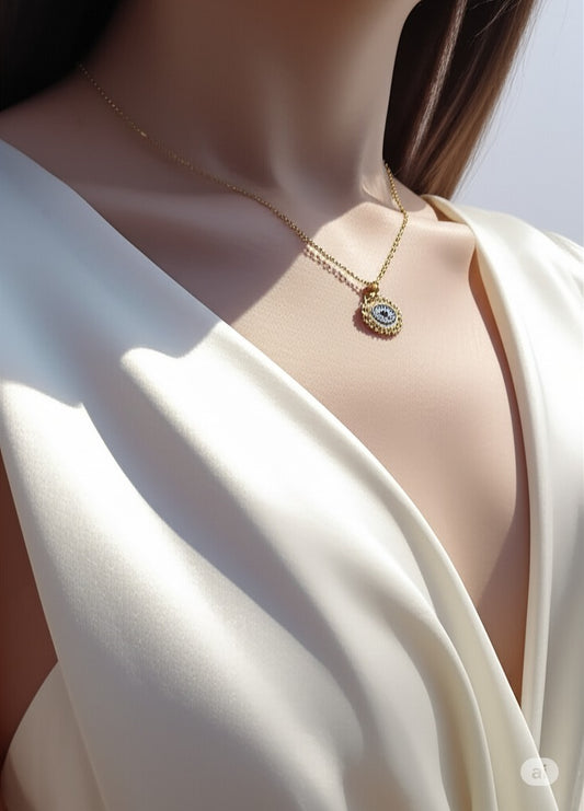 Evil Eye Sleek Necklace
