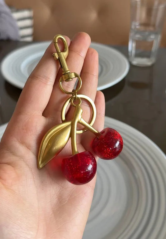 Cherry Coach Keychain