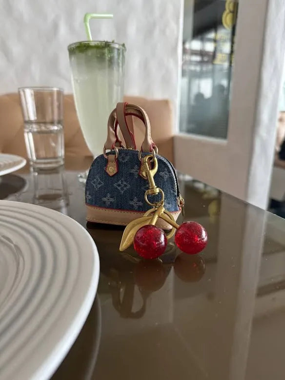 Cherry Coach Keychain