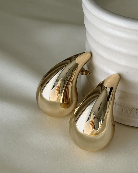 Gilded Tear Drops Earrings