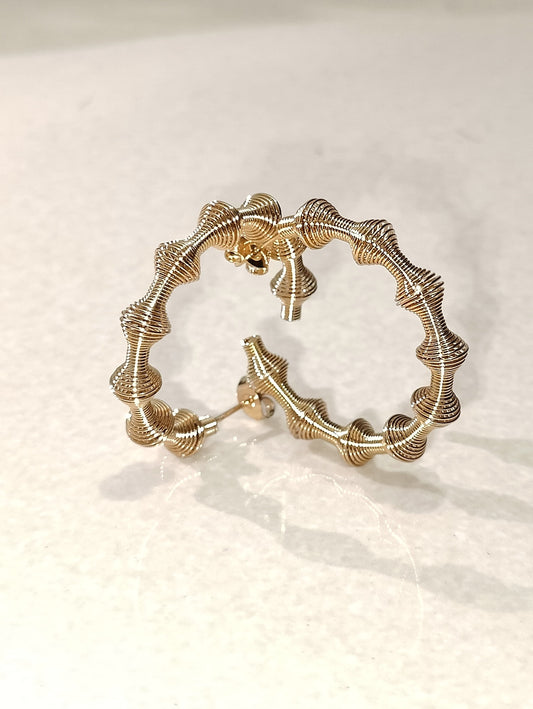 Ziggle Hoop Earrings