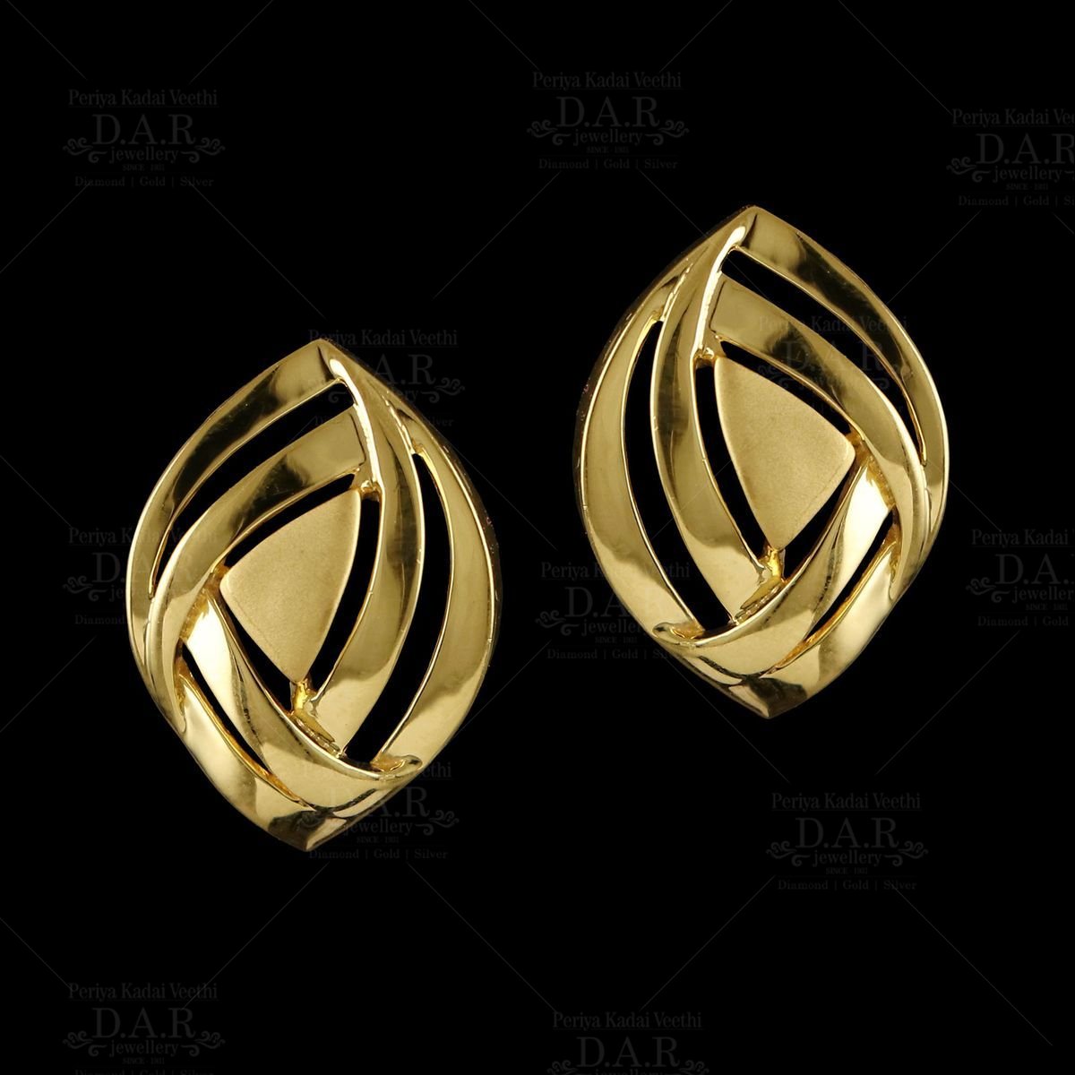 Gold Flare Earrings
