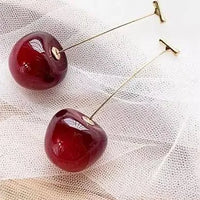 Cherry Drop Tops Earrings